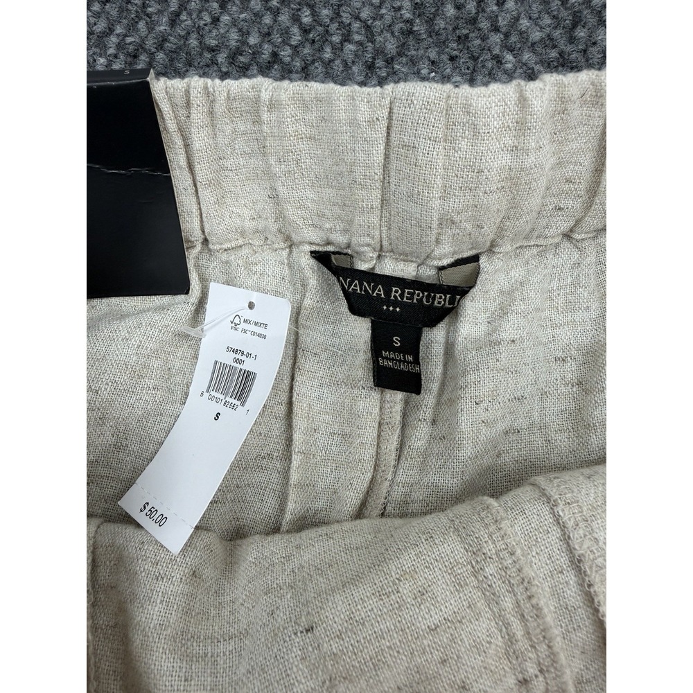 Lot of 2~Banana Republic Womens Small Linen Rayon Blend High Rise Pull-On Shorts - Picture 3 of 13